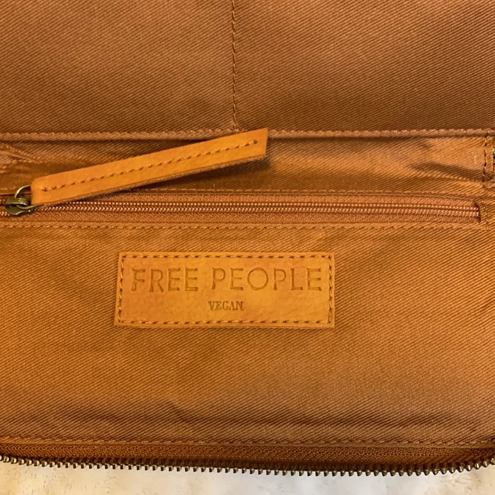 NWT Free People Distressed Vegan Wallet